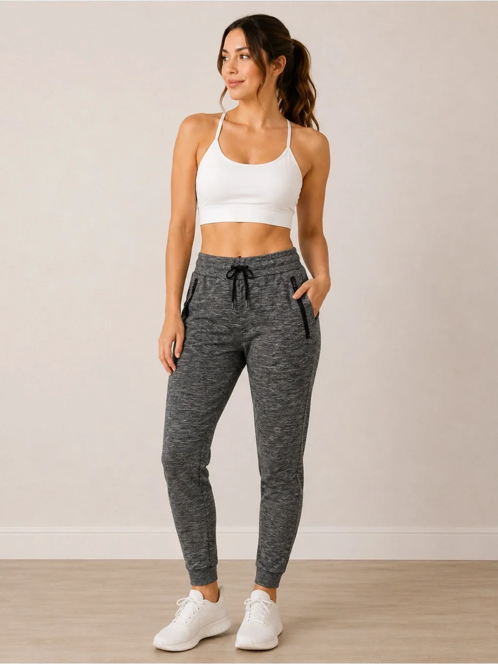 Women’s American Eagle Dark Gray Joggers with Black Details, Size XS